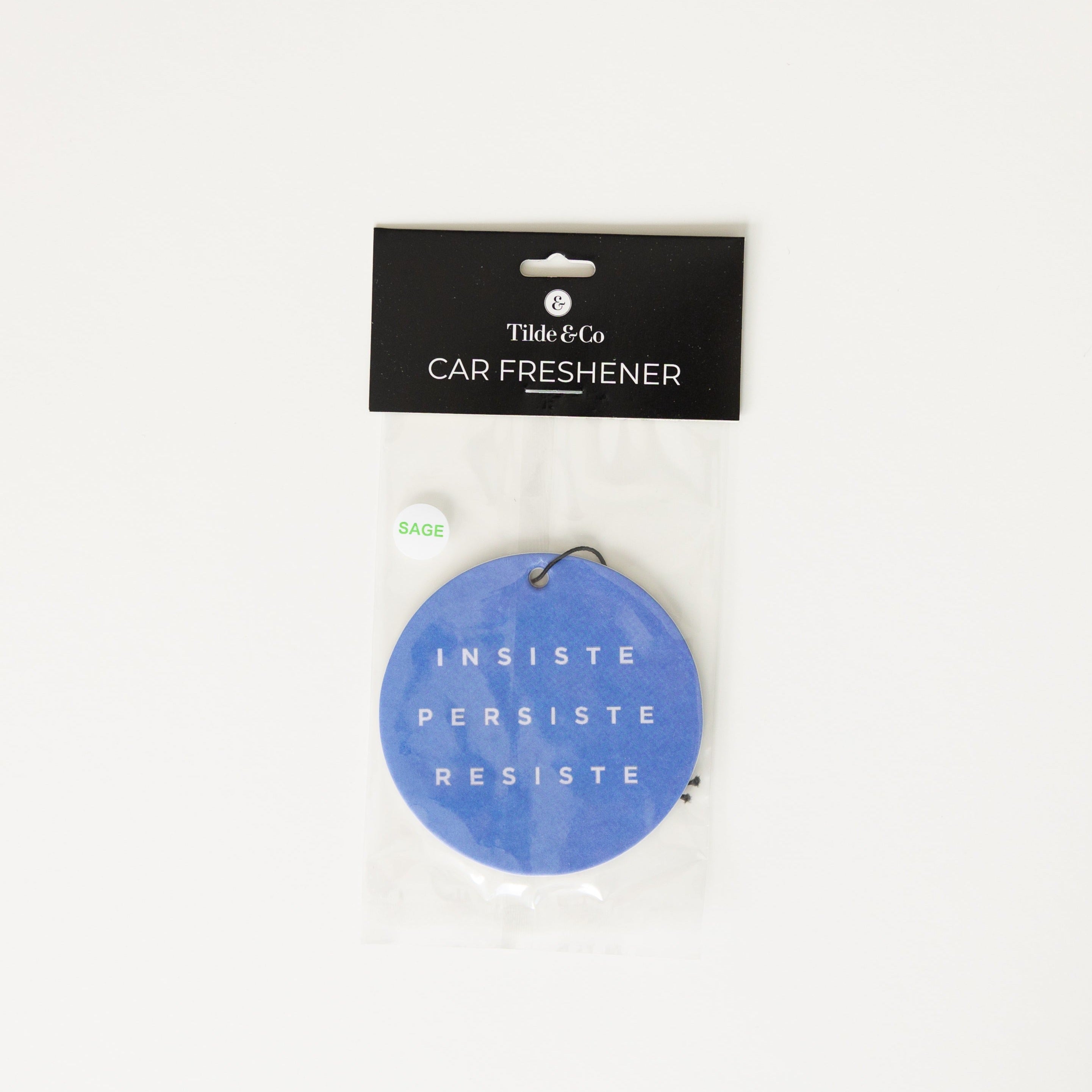 Car Freshener: Insiste Persiste Resiste (Sage)