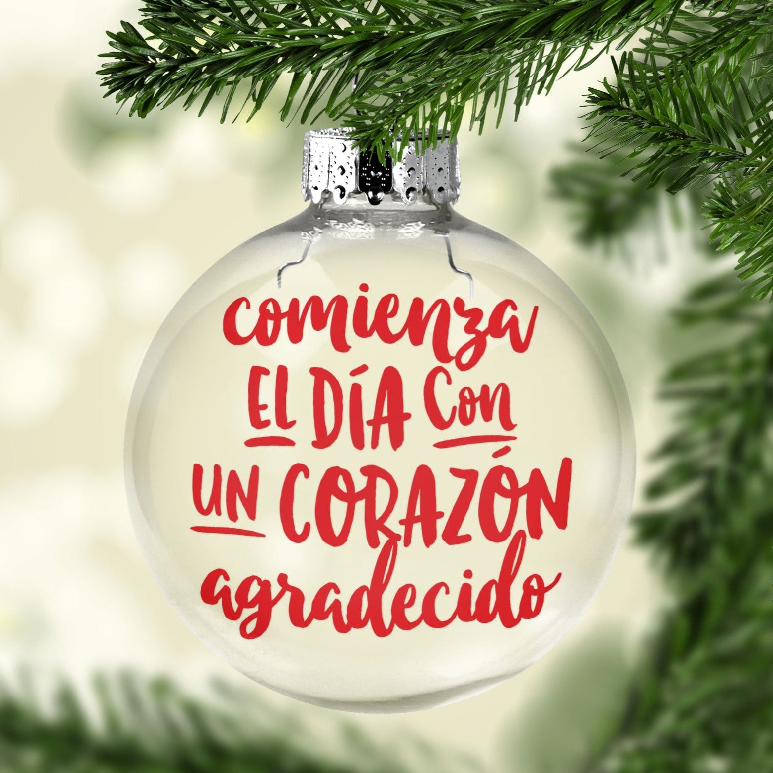 Bola de Navidad Mensaje Positivo